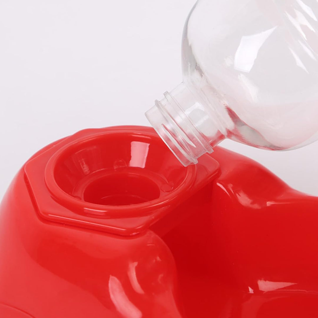 350ml Automatischer Haustier Wasserspender, Kunststoff Rot für Katzen