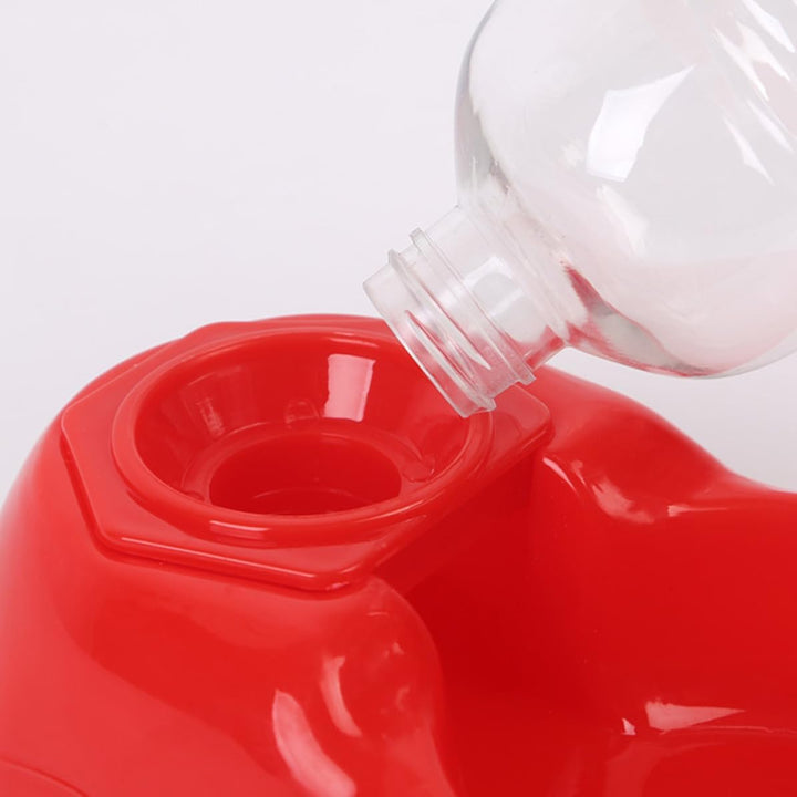 350ml Automatischer Haustier Wasserspender, Kunststoff Rot für Katzen