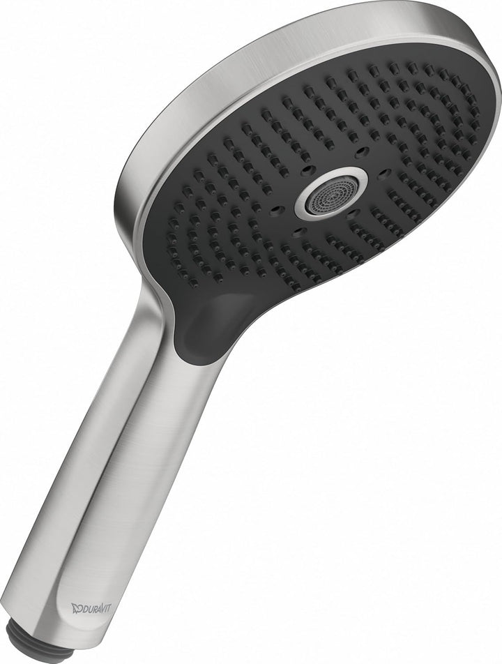 Duravit Universal Handbrause, einfache Reinigung, Edelstahl gebürstet 3 Strahlarten – 9 l/min (3 bar