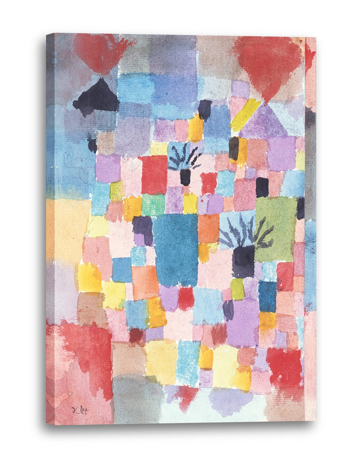 Printed Paintings Leinwandbild (20x30cm) Paul Klee: Südliche Gärten (1919), Leinwand auf Keilrahmen