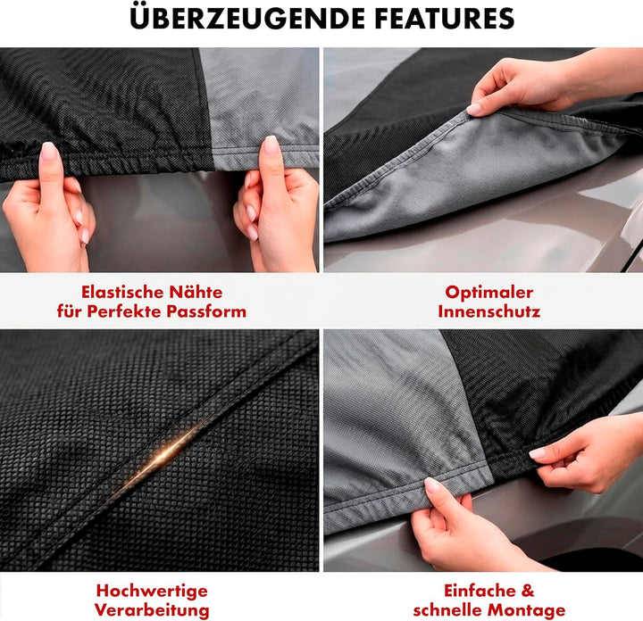 CarComfort Autoplane Indoor, atmungsaktive Autoabdeckung für Innenbereich, lackschonende Auto Abdeck