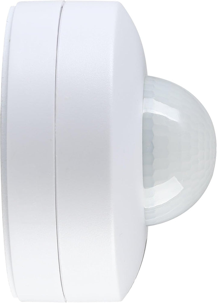 EGLO Bewegungsmelder Detect me 6, Bewegungssensor aus Kunststoff, Farbe: Weiss, IP44 Ø 90 mm, Ø 90 m