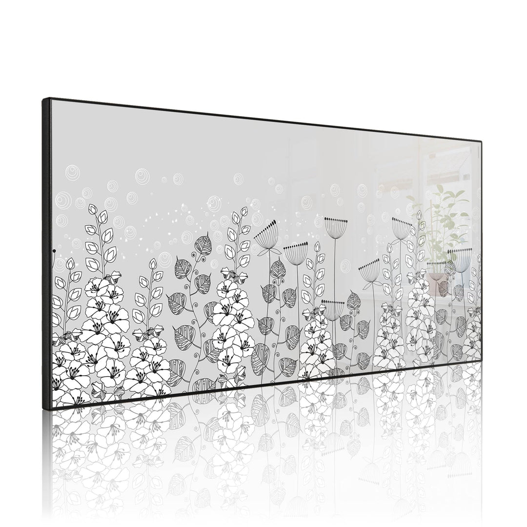 banjado Magnettafel schwarz 78 x 37cm / Magnetwand Metall/Magnetpinnwand als Memoboard/Pinnwand Magn