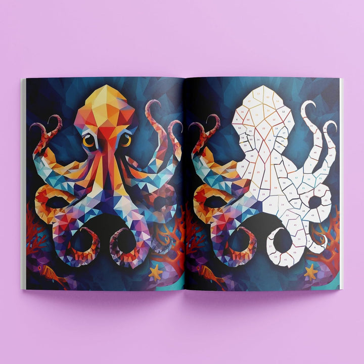 Hinkler Art Maker Sticker Mosaik Erstaunliche Tiere - Malen nach Aufkleber - Stickerbuch Erwachsene