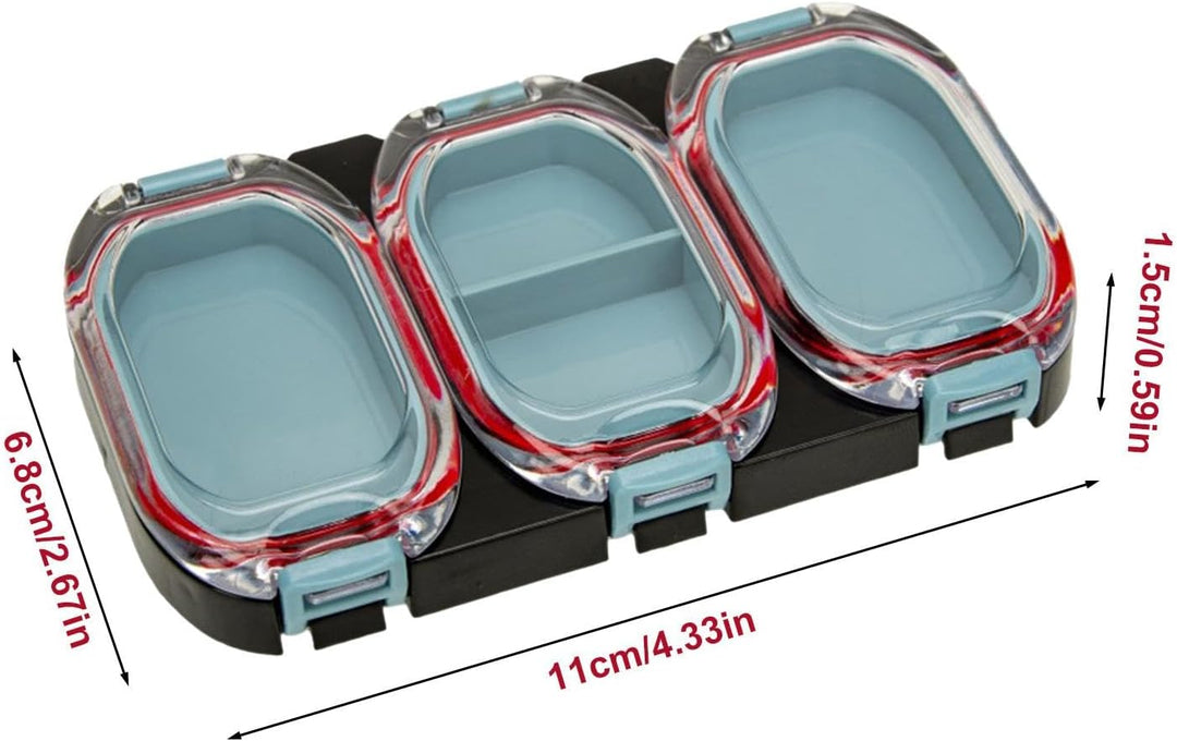 Magnetic Fishing Hook Box, Lure Storage Organizer, Magnet Fly Fishing Box, Water-Resistant Lure Box,