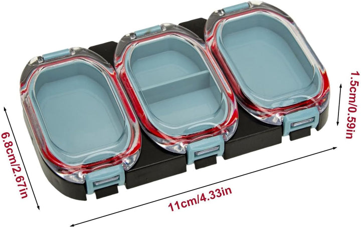 Magnetic Fishing Hook Box, Lure Storage Organizer, Magnet Fly Fishing Box, Water-Resistant Lure Box,