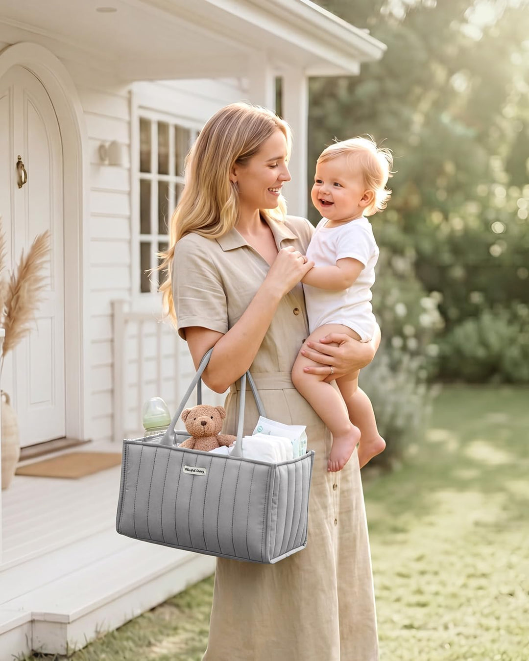 Blissful Diary Wickelkorb, Babyparty-Caddy für Neugeborene Jungen oder Mädchen, Windel-Organizer – G