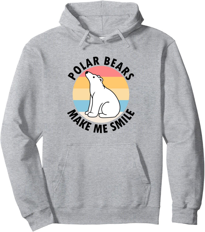 Eisbären Lächeln Niedliche Wildtiere Tier Arktis Pullover Hoodie