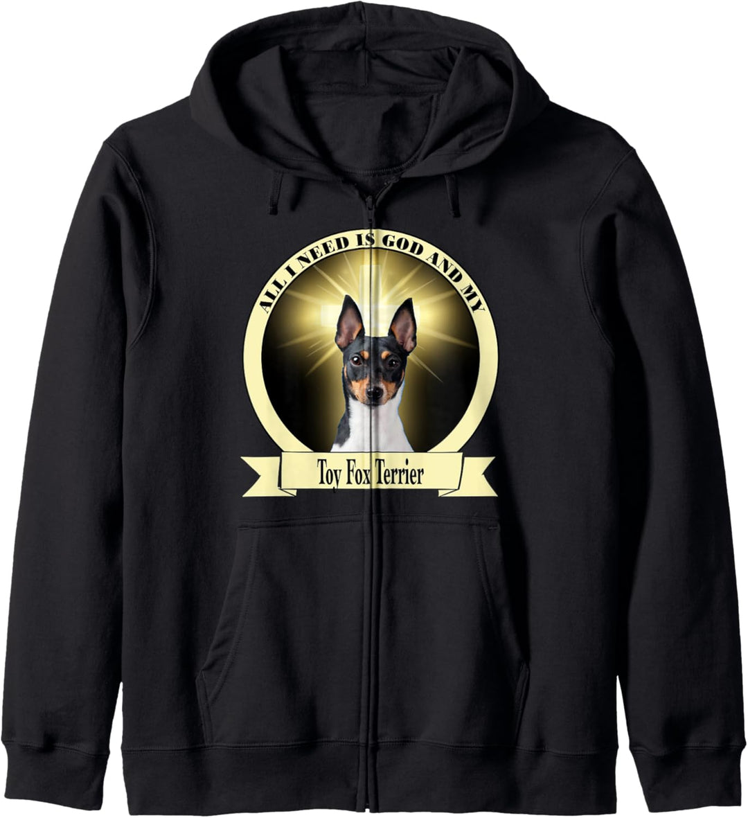 God and my Toy Fox Terrier Kapuzenjacke