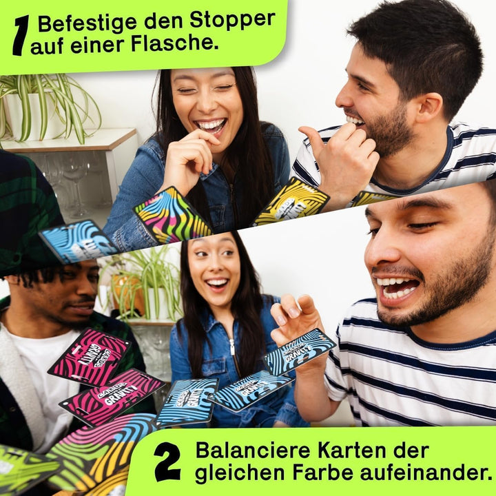 Big Potato Cards vs Gravity: The Gravity Defying, Kartenausgleichsspiel, lustiges Kartenspiel, 2 Spi