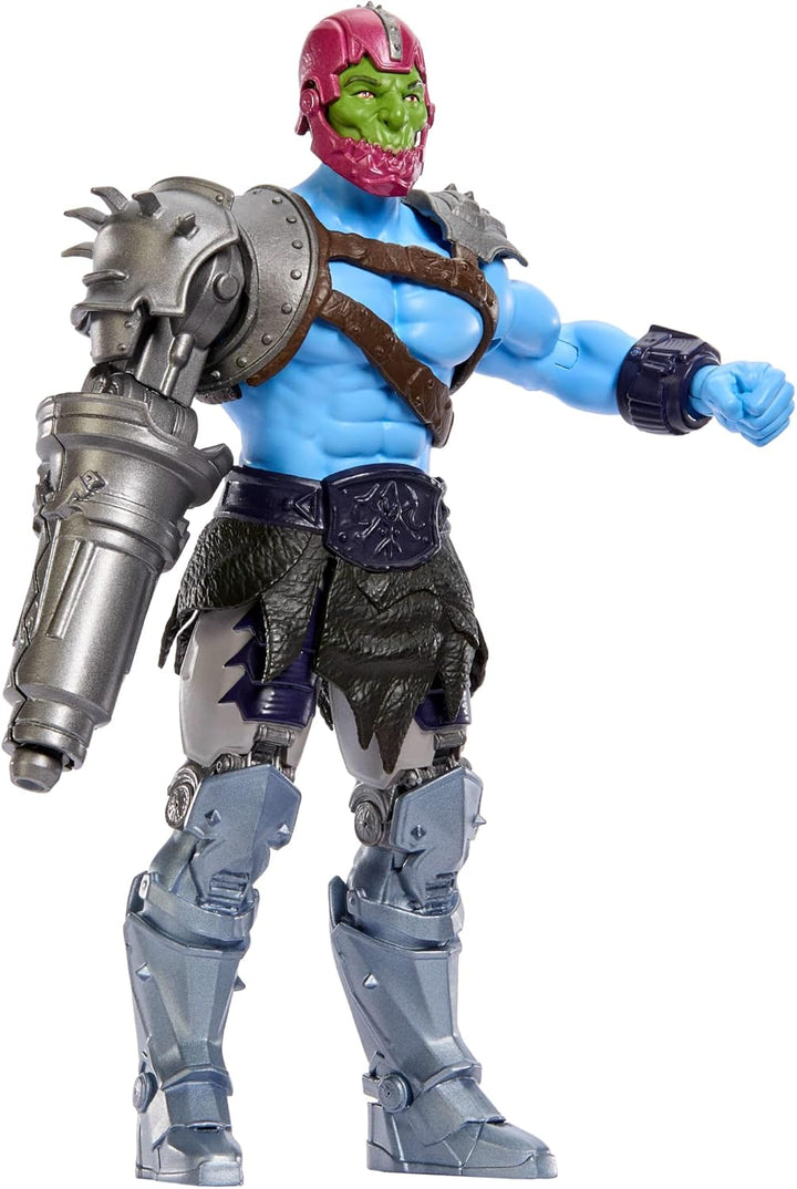 Masters of the Universe Funktions-Actionfigur Trap Jaw mit wandelbarer Kanone, Dreh- und Loslassfunk