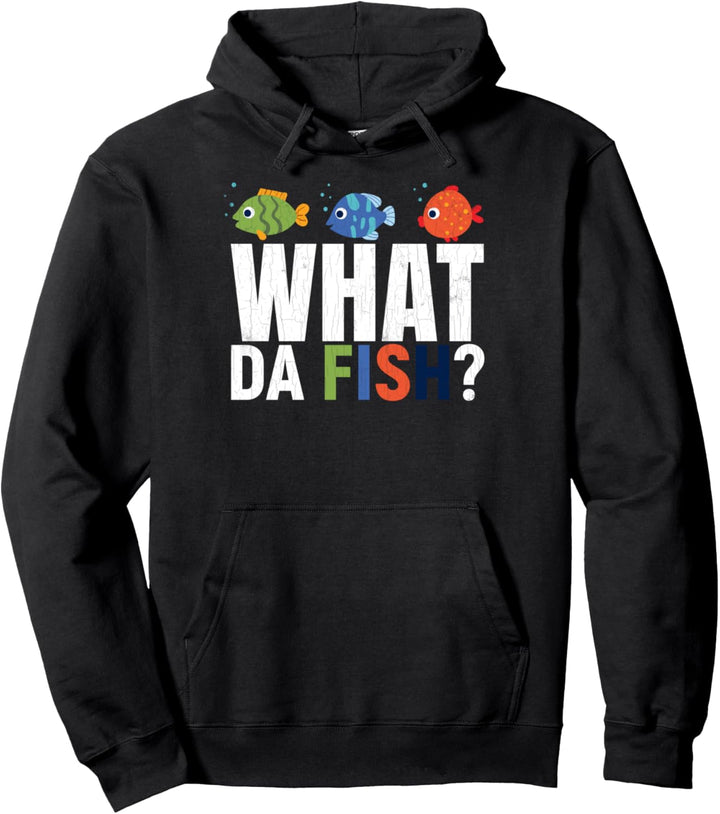 What Da Fish Aquarium-Grafik für Aquaristen Pullover Hoodie