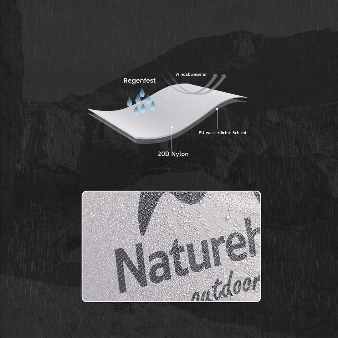 Naturehike Mongar Ultraleichtes Zelt 2 Personen Wasserdicht &amp; Winddicht Kuppelzelt Kleines Packmass