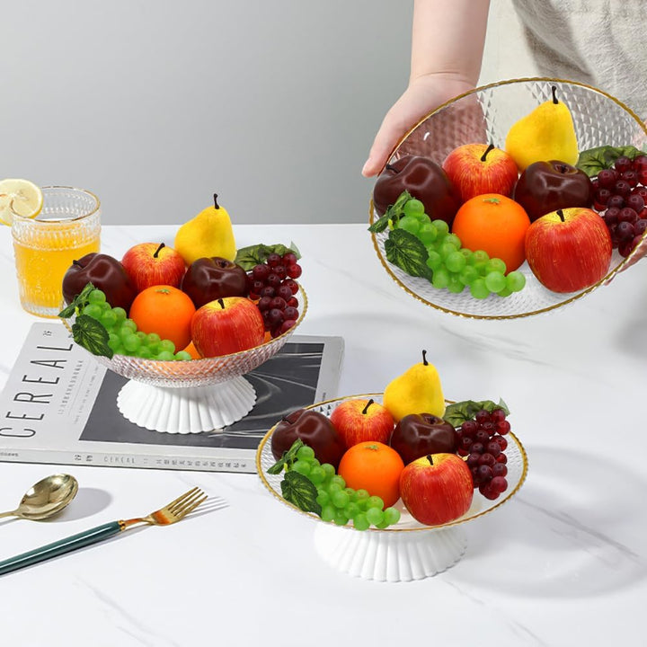 Laiiqi Künstliche Gefälschte Früchte, 8 Stück künstliche Obst-Mittelstücke Esstisch Dekorativ, leben
