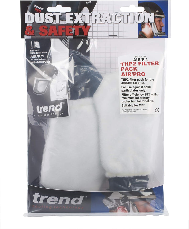 Trend Airshield Pro Air Pro Ersatzfilter APF20 bewertet, AIR/P/1 THP2 Filter Pack (Pair), THP2 Filte