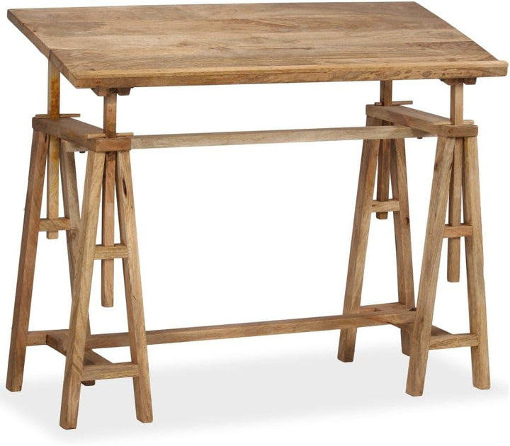 vidaXL Mangoholz Zeichentisch Architektentisch Schreibtisch