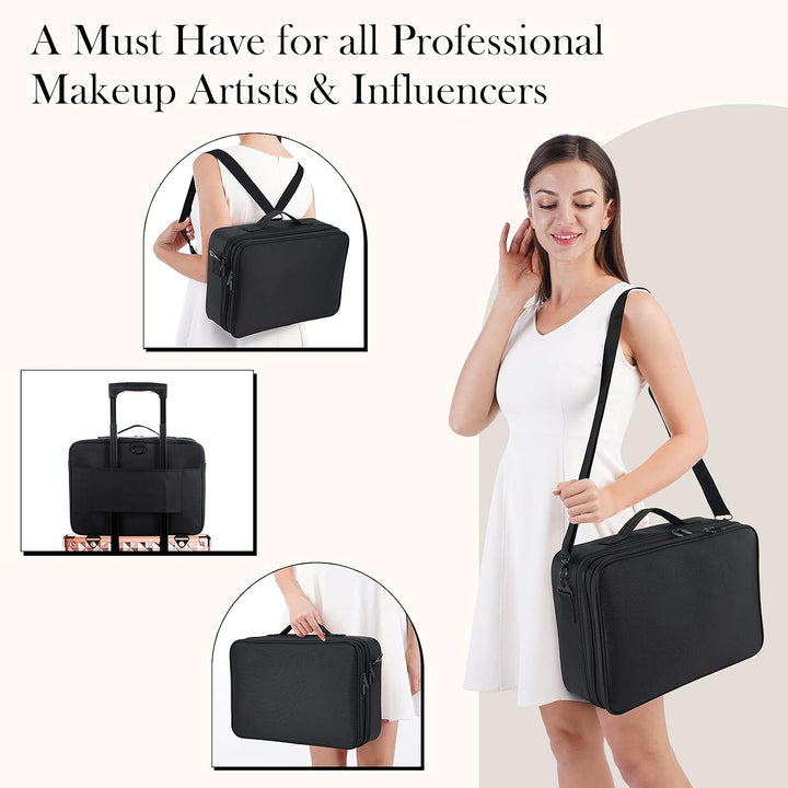 Joligrace Grosse Kosmetiktasche Schminktasche Reise Make up Tasche Kosmetikbeutel Make up Organizer