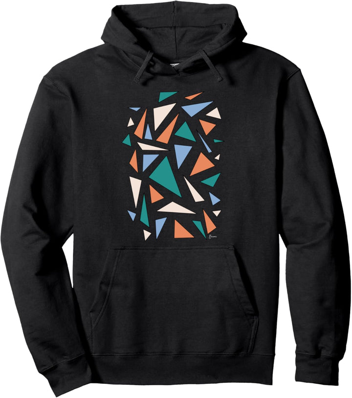 Dreieck Muster Geometrie Minimalismus Abstrakt Linien Pullover Hoodie