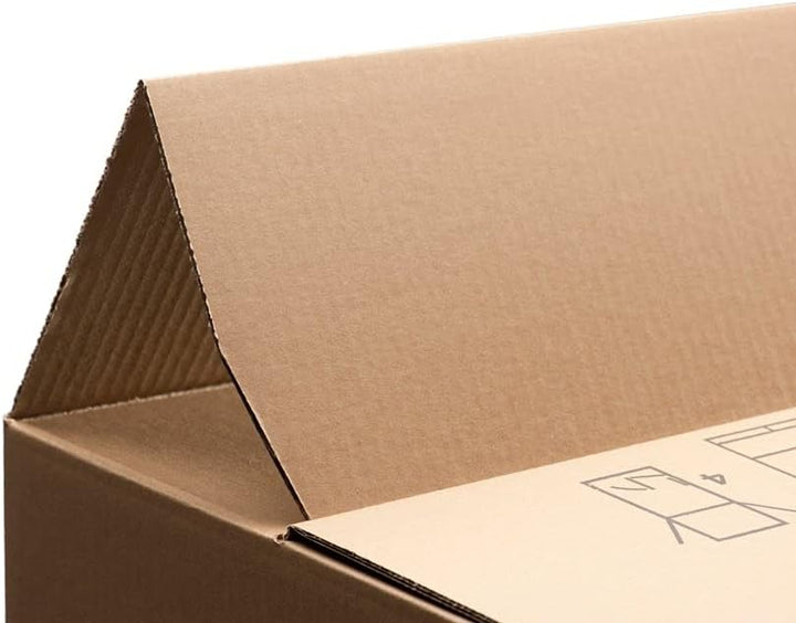 BB-Verpackungen 15 x Bücherkartons Profi 500 x 300 x 350 mm (stabil 2-wellig, doppelter Boden, Akten
