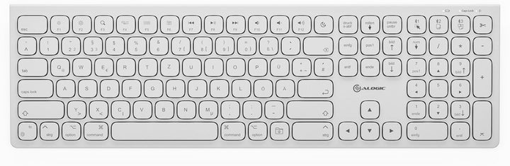 Alogic Echelon Compact Set | Kabellose Bluetooth-Tastatur + Maus | Deutsches Layout | Bluetooth 3.0