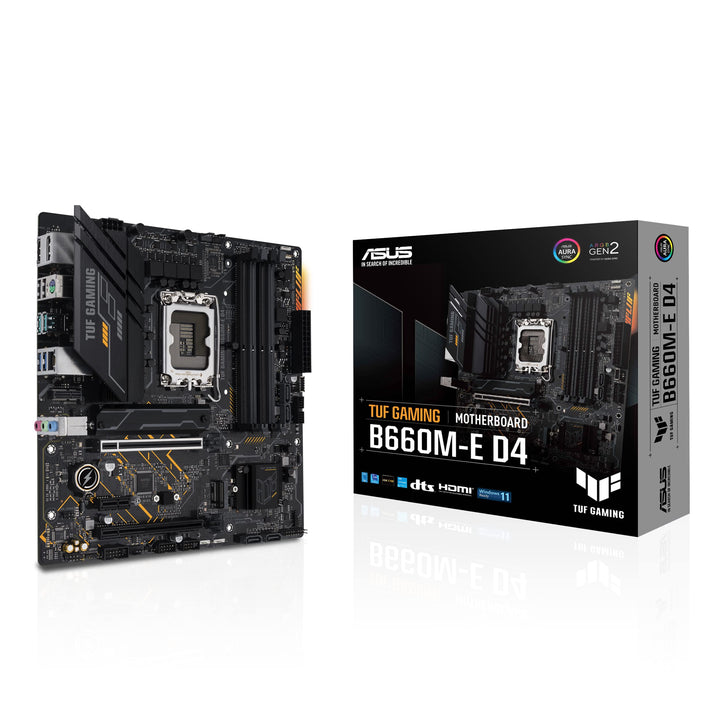 ASUS TUF GAMING B660M-E D4 Mainboard Sockel Intel LGA 1700 (Intel B660, mATX, DDR4 Speicher, PCIe 4.