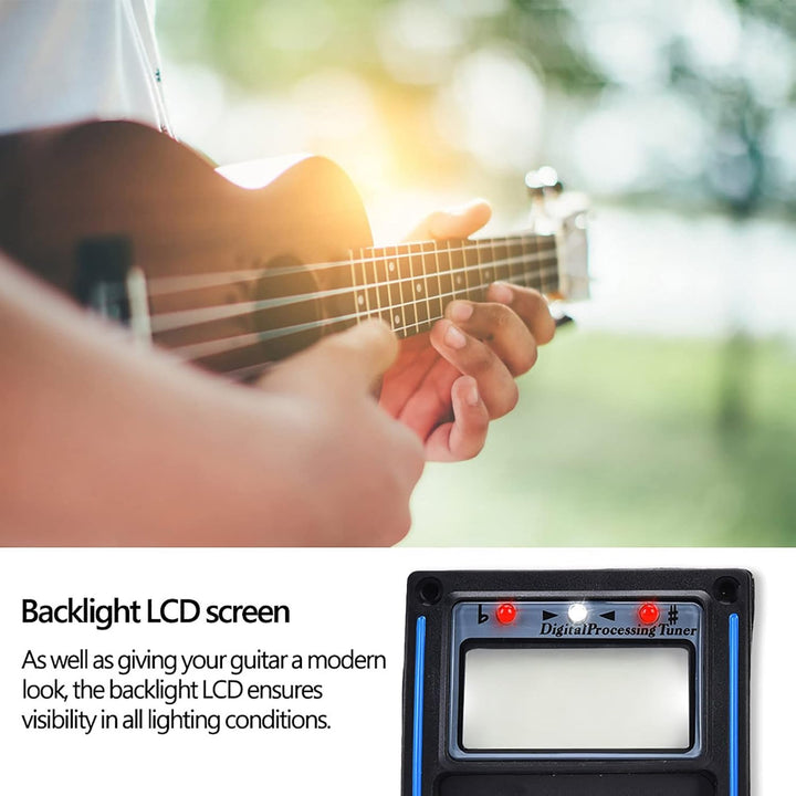 Gitarren-Tonabnehmer-Set, 5-Band-Vorverstärker-EQ-Equalizer, Piezo-Digital-Tuner-Tonabnehmer für Aku