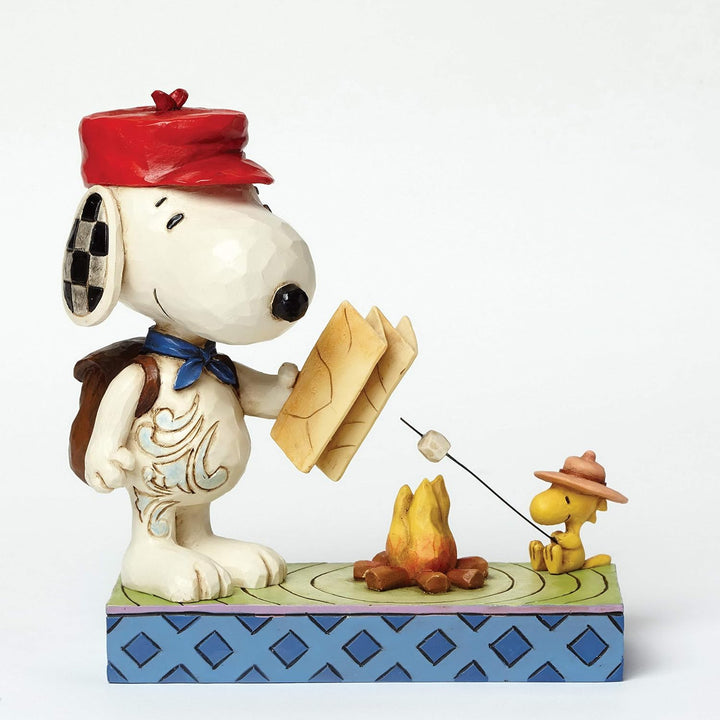 Peanuts by Jim Shore Campfire Friends (Snoopy &amp; Woodstock) "Campfire Friends" (Freunde am Lagerfeuer