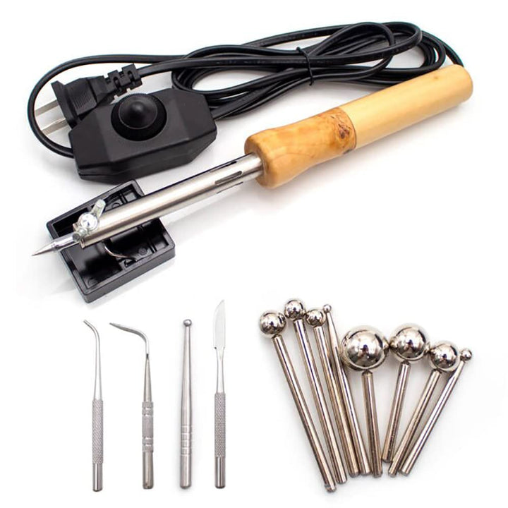 220V DIY Stoff Stoff Blumen Maker Kit, Elektrische Lötkolben Temperatur einstellbar