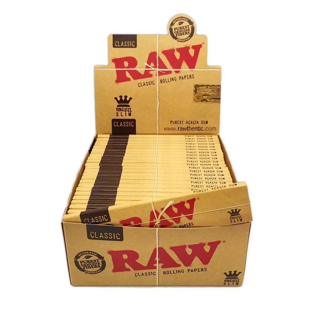 Raw klassische King Size Papiere mit 50er Packung, Braun