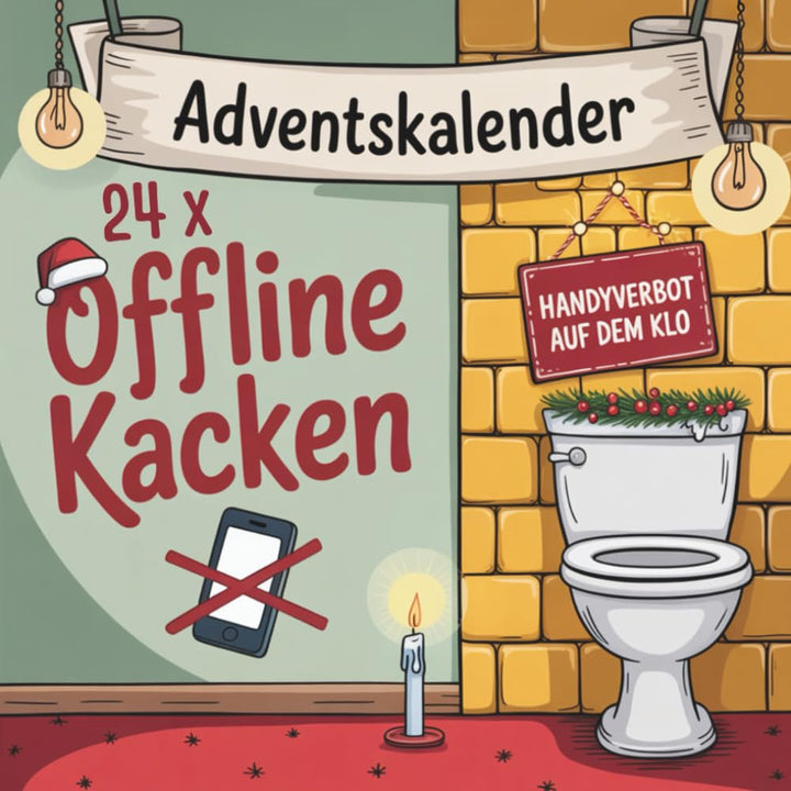 Adventskalender: 24 x Offline Kacken – noch 24 Häufchen bis Weihnachten mit Rätseln, Sudokus, Scherz