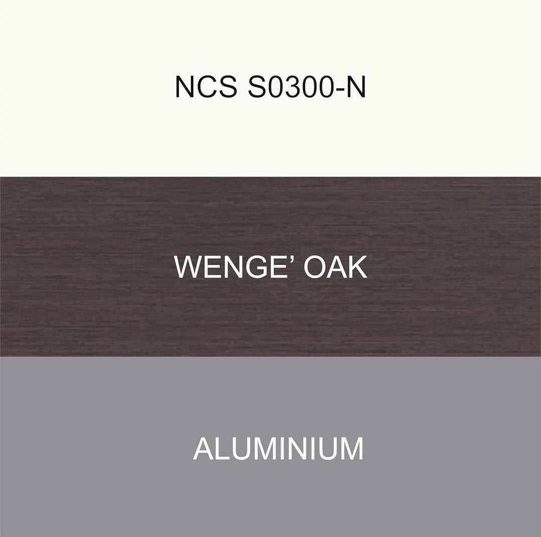 CalleaDesign 45 cm Adam Wanduhr aus Wengé-Eiche Wengé Eiche, Wengé Eiche