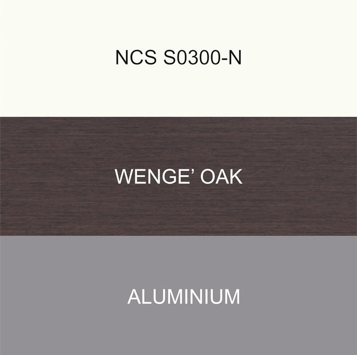 CalleaDesign 45 cm Adam Wanduhr aus Wengé-Eiche Wengé Eiche, Wengé Eiche