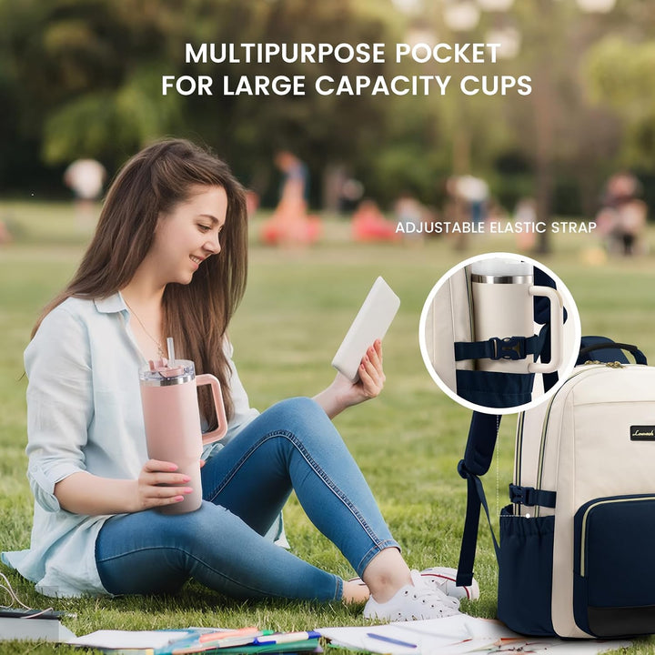 LOVEVOOK Rucksack Damen,15.6 zoll Laptop Schulrucksack Teenager,Travel Backpack Women Elegant für Un