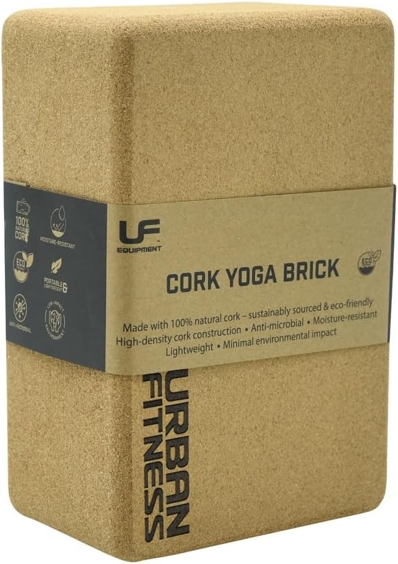 Yogablock aus Kork, natürlicher Yoga-Block für Balance-Ausrichtung, Dehnung, Pilates, Unterstützung,