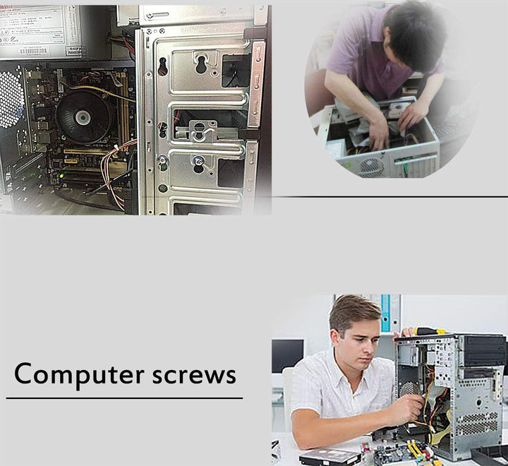 CO-RODE 737 Stück PC Computer Schrauben &amp; Standoffs Sortiment Kit für Festplatten-Computergehäuse, M