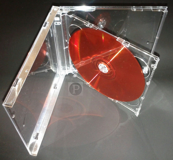 L-FENG-UK CD-Hüllen, transparent, 10 Stück