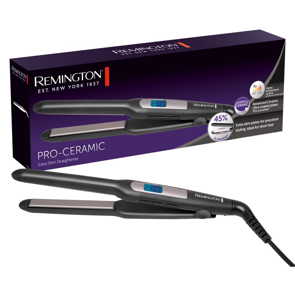 Remington Glätteisen [extra schmale Platten: für kurzes Haar, Pixies, Pony, Bart &amp; kleine Locken] Ha