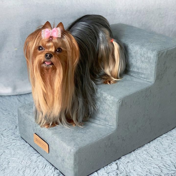 Sofatreppe für Hunde und Katzen – Hundetreppe für Bett &amp; Sofa – 3- oder 4-stufig, rutschfest &amp; wasch