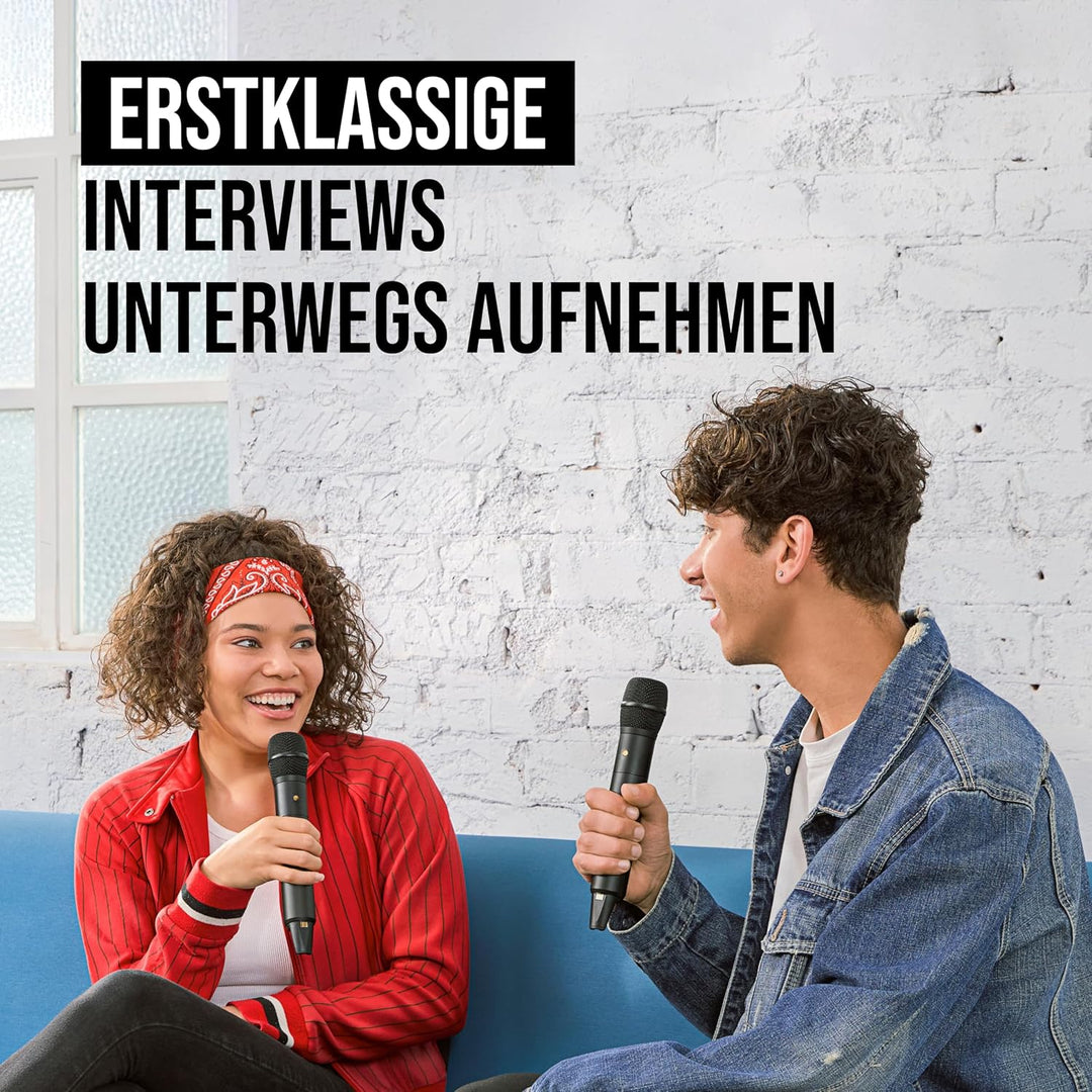 RØDE Interview PRO Drahtloses Handheld-Kondensatormikrofon mit Einer Kapsel in Rundfunkqualität und
