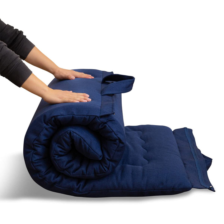 MAXYOYO Tragbarer Faltbarer Futon -Matratze, Hypoallergenischer Stoff Und Speicherschaummatratzenpad