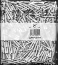 PARTY DISCOUNT ® Röllchenlose Nieten, weiss, 500 Stück