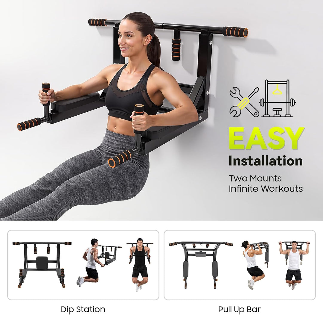 Multifunktionale Klimmzugstange zur Wandmontage Indoor-Training