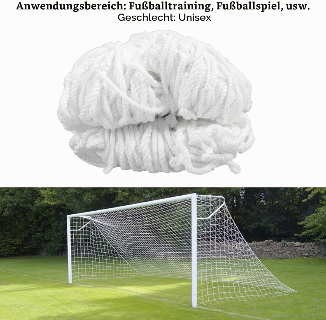 Fussball Tornetz, 3 m x 2 m Fussballnetz Polypropylen Fussballtor Netz Ersatznetz für Fussballtraini