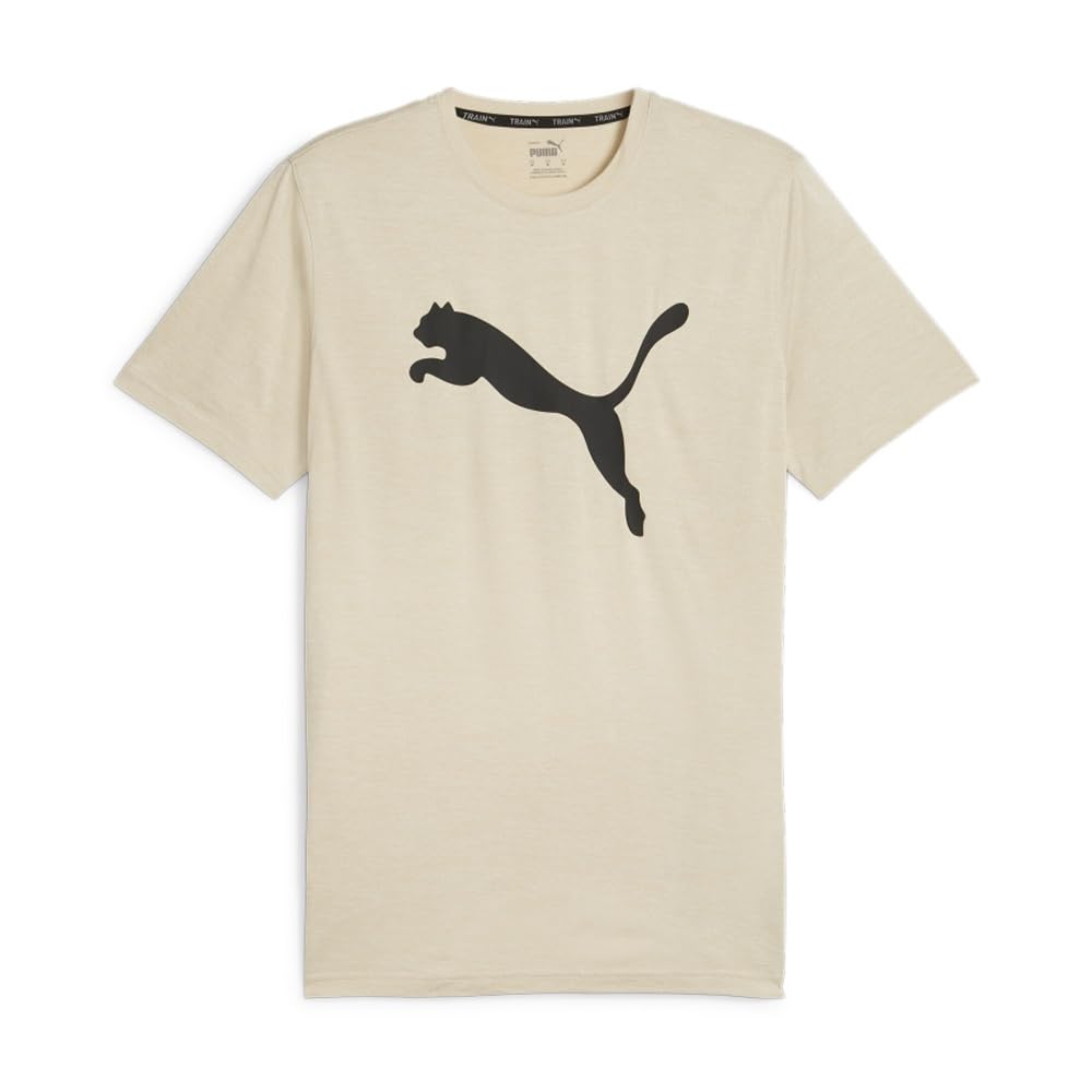 PUMA Herren Train Fav Heather Cat Tee T-Shirt S Putty Heather, S Putty Heather