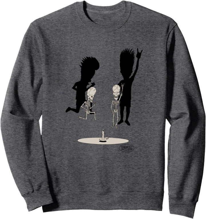 Beavis and Butt-Head Skeletons Rocking Out Portrait Sweatshirt