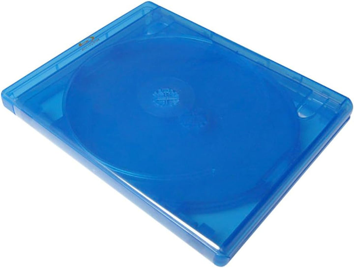 Profi Blu Ray Hüllen 6fach 15mm blau transparent - 10 Stück
