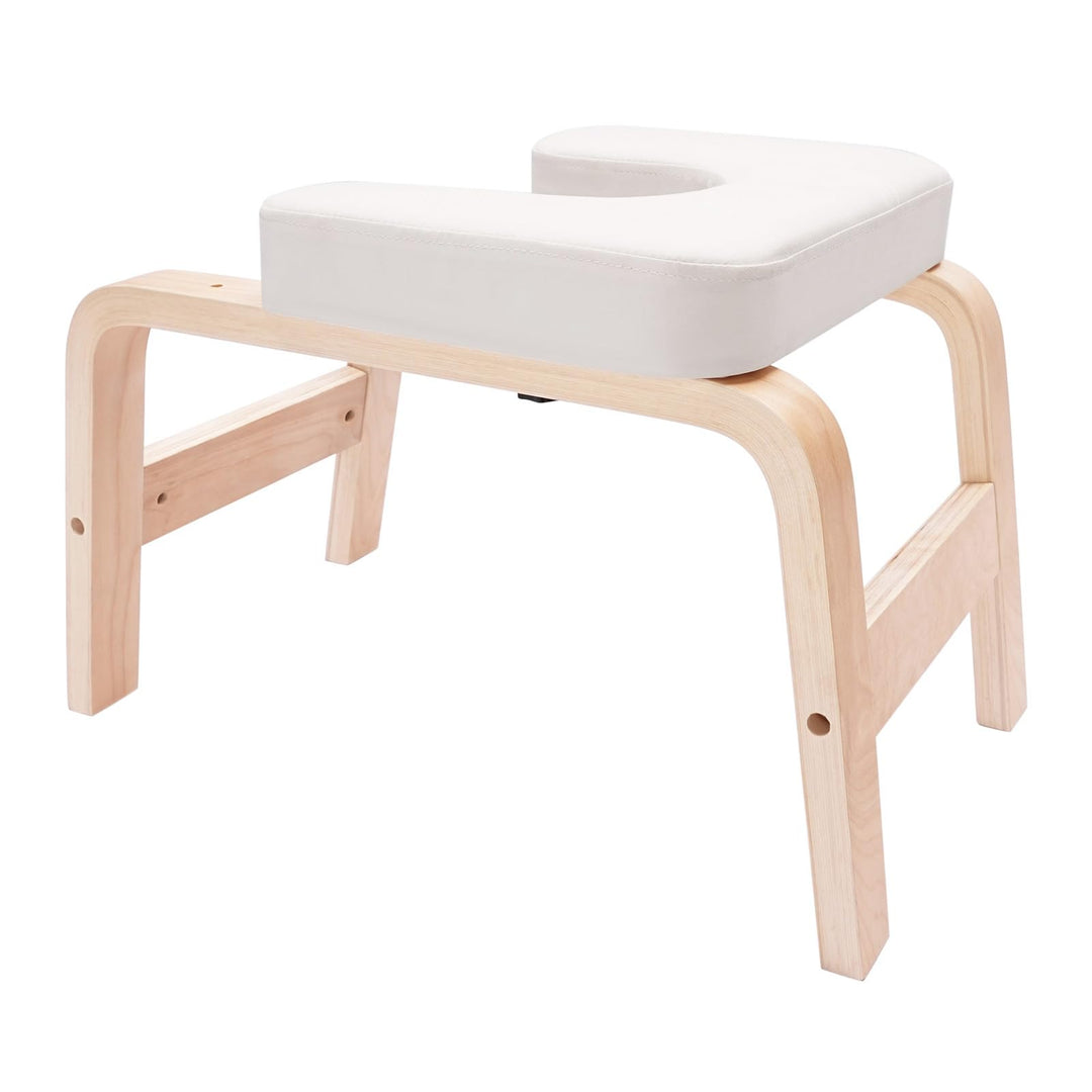 Yoga Kopfstandhocker Classic White - Sichere Inversionsbank für Anfänger und Profis zur Entspannung