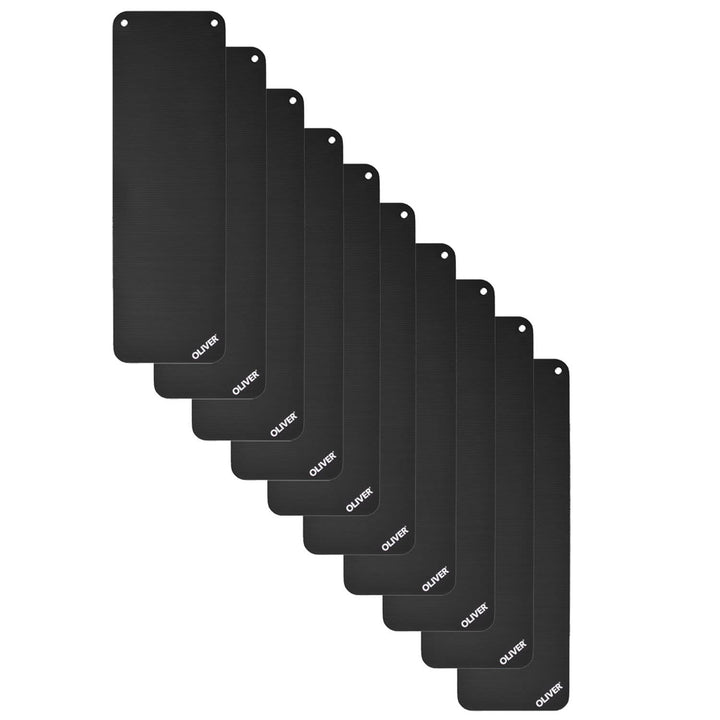 OLIVER Premium Gymnastikmatten 10er Spar-Set Anthrazit 180 x 60 x 1, Anthrazit 180 x 60 x 1