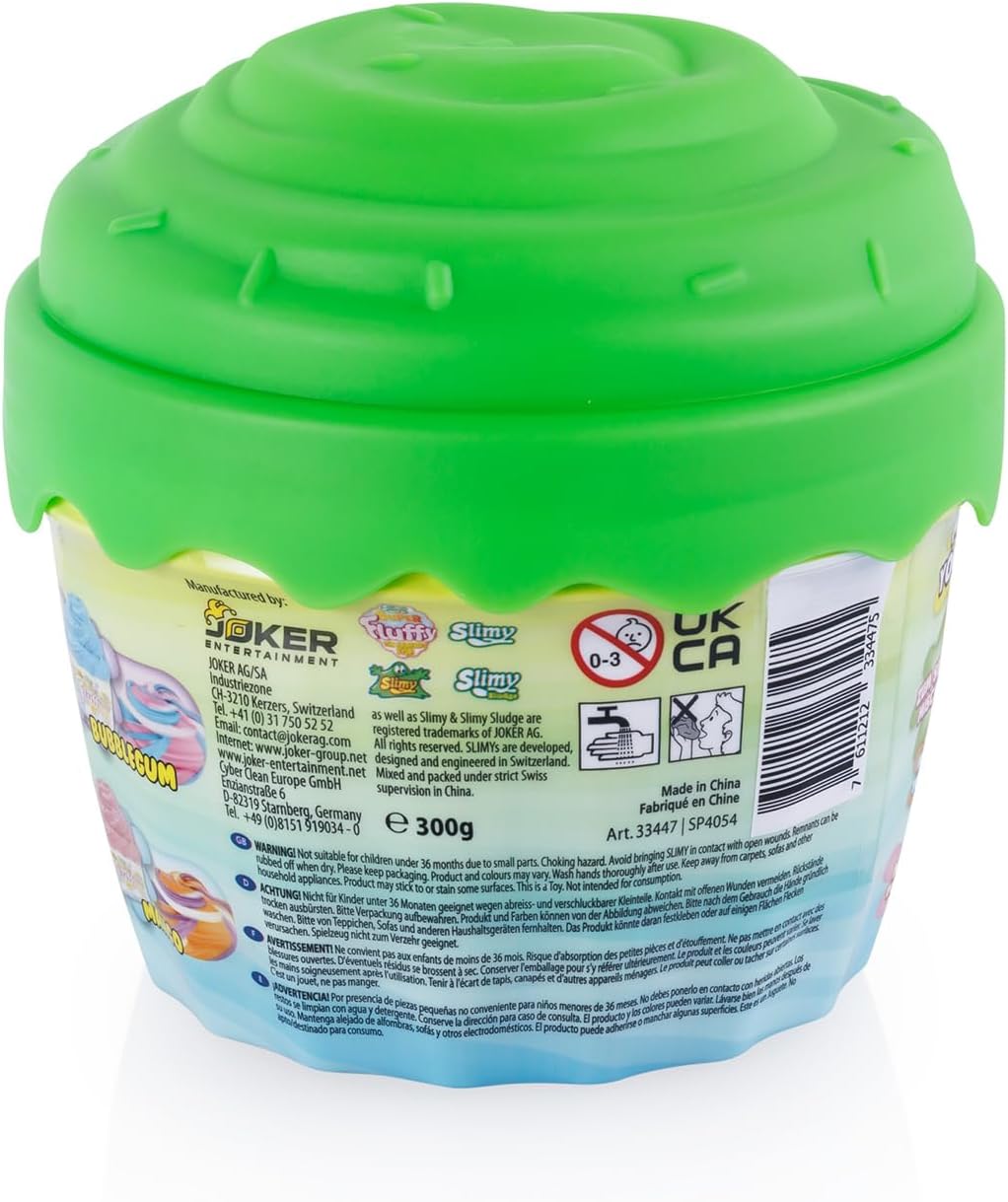 SLIMY Super Fluffy 300g im Cupcake Becher - der flaumigste Original Slimy Slime, lustig duftende Sch