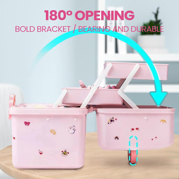 Aufbewahrungsbox für Haarschmuck, 3-lagig, wasserdicht, für kleine Mädchen, Kopfbedeckung, wasserdic